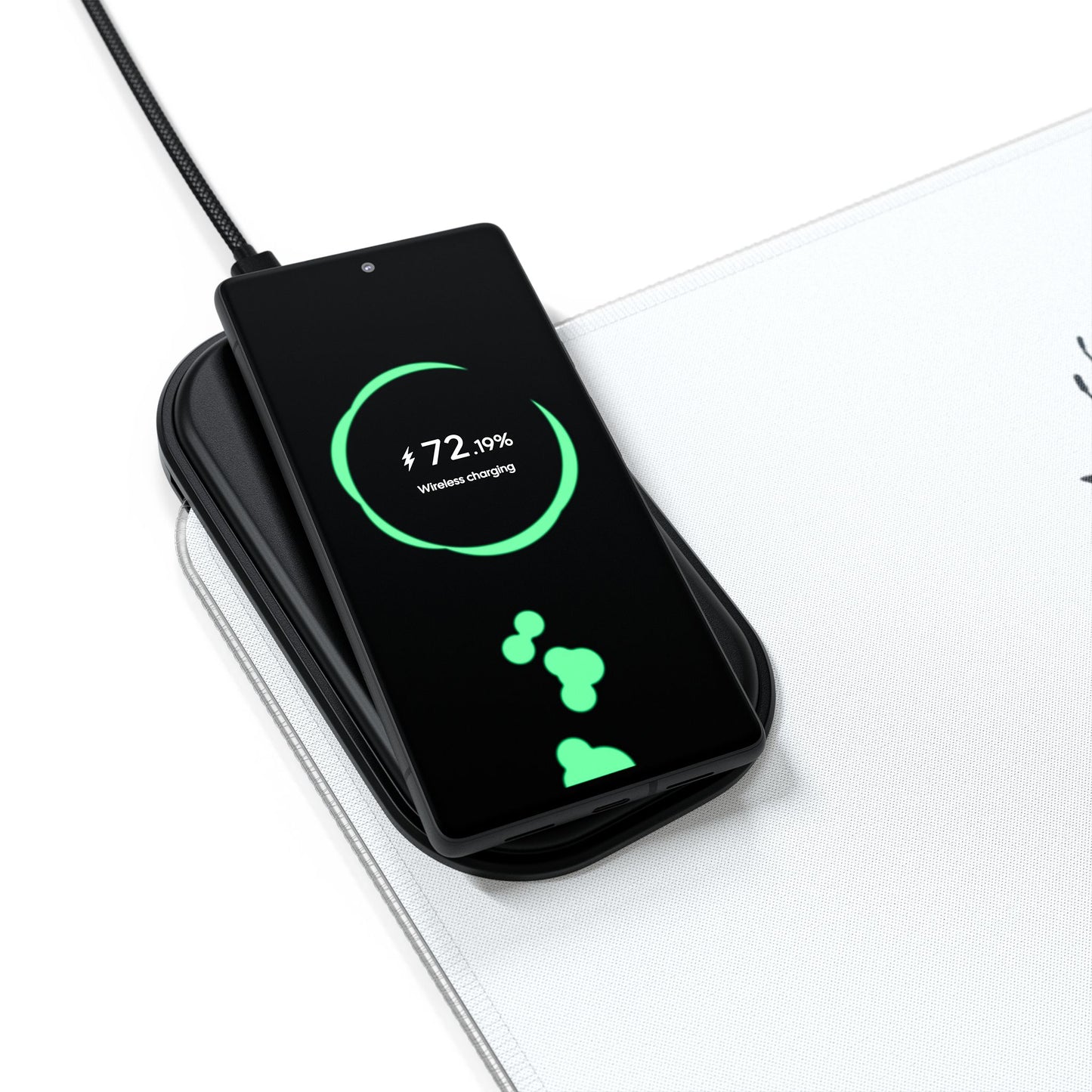 LED Mouse Pad with Wireless Charging