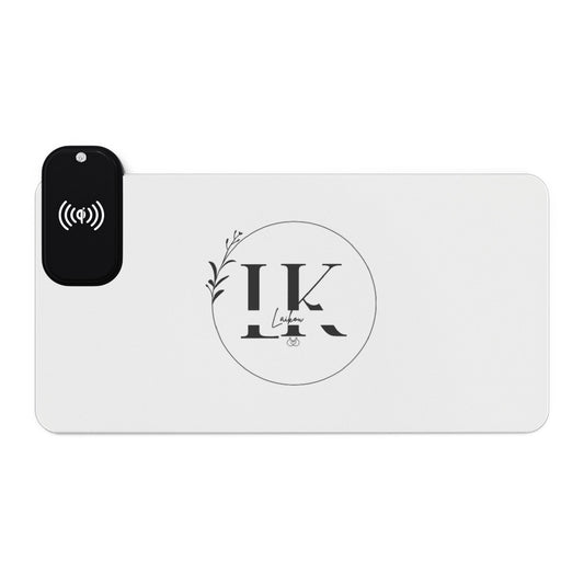 LED Mouse Pad with Wireless Charging